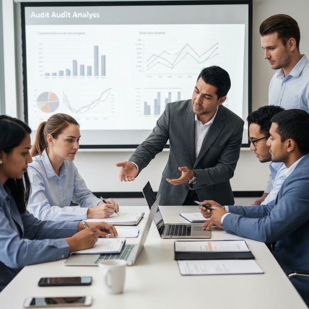 Équipe de professionnels en analyse organisationnelle